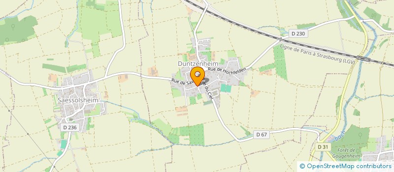 localisation de l'entreprise SCI ALES  DUNTZENHEIM