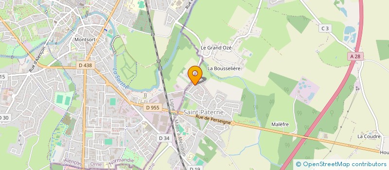 localisation de l'entreprise SCI ALES  SAINT-PATERNE - LE CHEVAIN