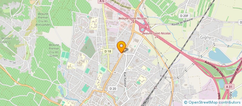 localisation de l'entreprise SCI ALESIA à BEAUNE