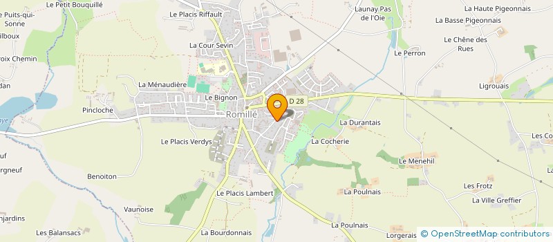 localisation de l'entreprise SCI ALESIA  ROMILLE