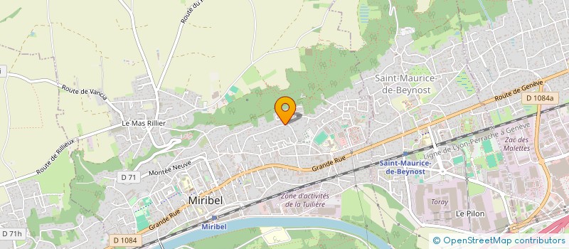 localisation de l'entreprise SCI ALESO à MIRIBEL