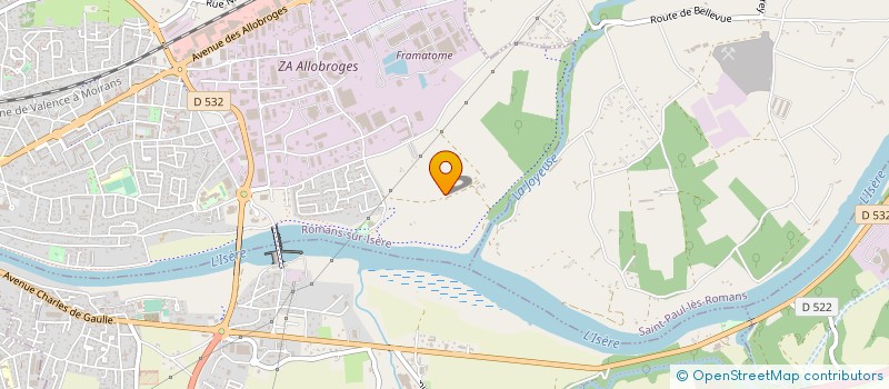 localisation de l'entreprise SCI ALET  ROMANS-SUR-ISERE