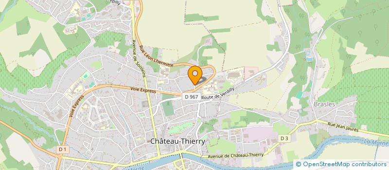 localisation de l'entreprise SCI ALEV à CHATEAU-THIERRY
