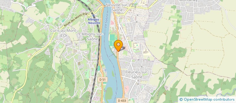 localisation de l'entreprise SCI ALEVADORE  FLEURIEU-SUR-SAONE