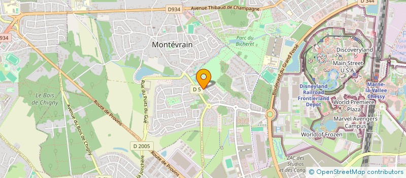 localisation de l'entreprise SCI ALEVANE  MONTEVRAIN