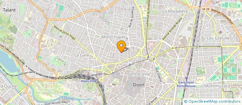 localisation de l'entreprise SCI ALEVGA à DIJON