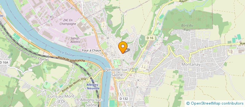 localisation de l'entreprise SCI ALEX  NEUVILLE-SUR-SAONE