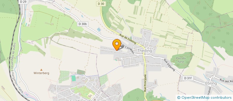 localisation de l'entreprise SCI ALEX  THEDING