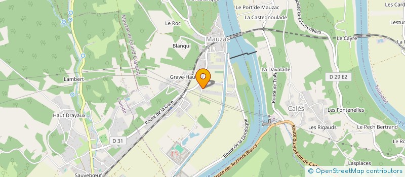 localisation de l'entreprise SCI ALEX à MAUZAC-ET-GRAND-CASTANG