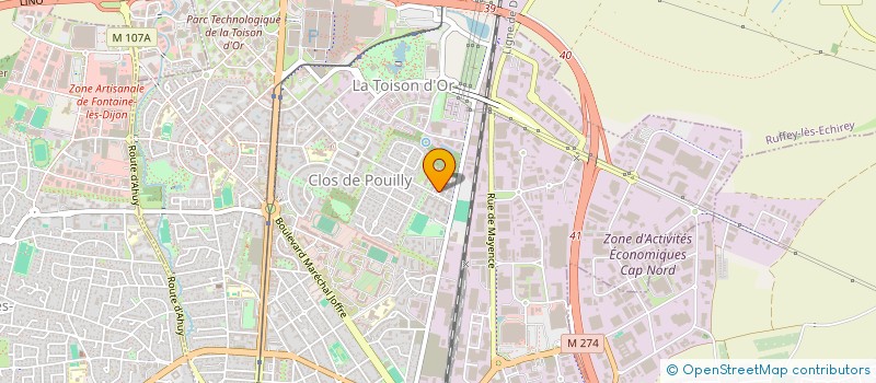 localisation de l'entreprise SCI ALEX à DIJON