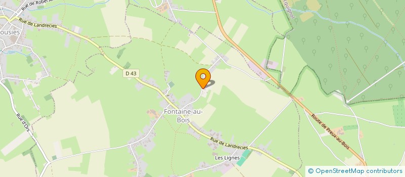 localisation de l'entreprise SCI ALEX à FONTAINE-AU-BOIS