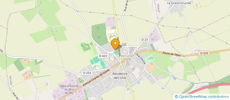 localisation de l'entreprise SCI ALEX  YERVILLE