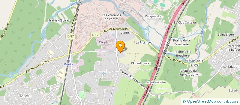 localisation de l'entreprise SCI ALEX  MONTS