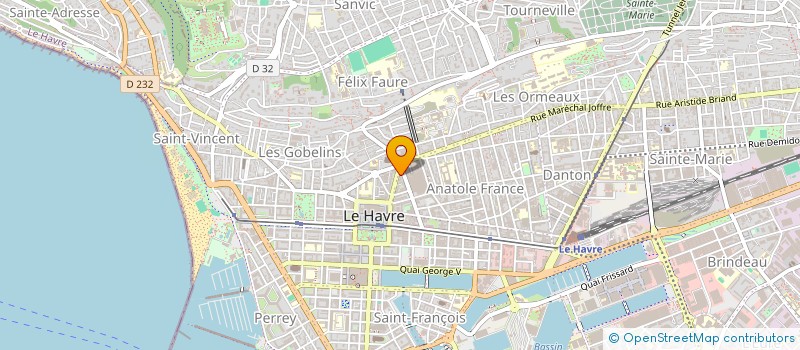 localisation de l'entreprise SCI ALEX à LE HAVRE