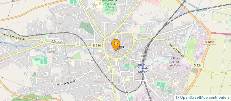 localisation de l'entreprise SCI ALEX CELINE  RIOM