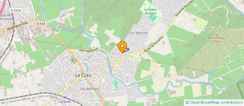 localisation de l'entreprise SCI ALEX PREMIUM  LA CRAU