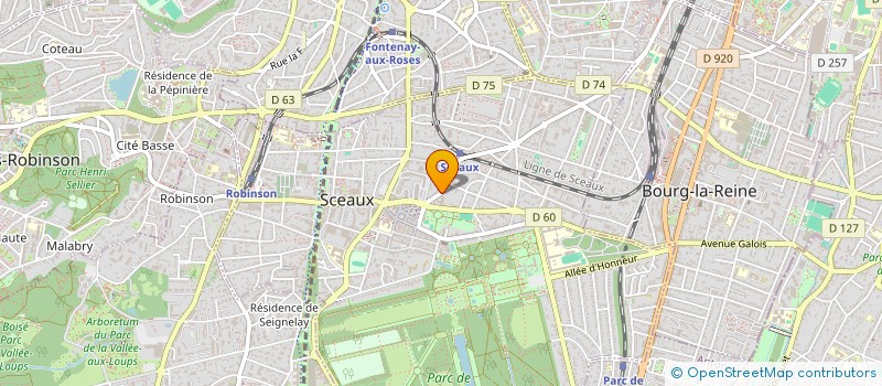 localisation de l'entreprise SCI ALEX & SO à SCEAUX