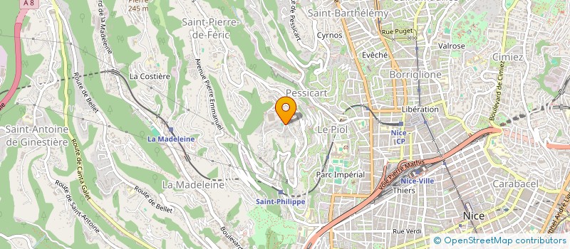 localisation de l'entreprise SCI ALEXANDER à NICE