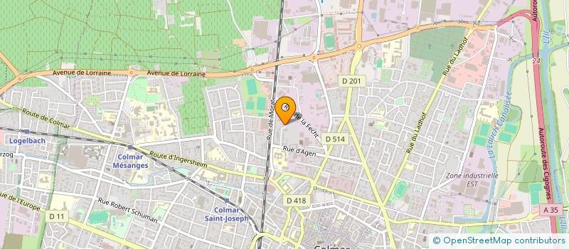 localisation de l'entreprise SCI ALEXANDER  COLMAR