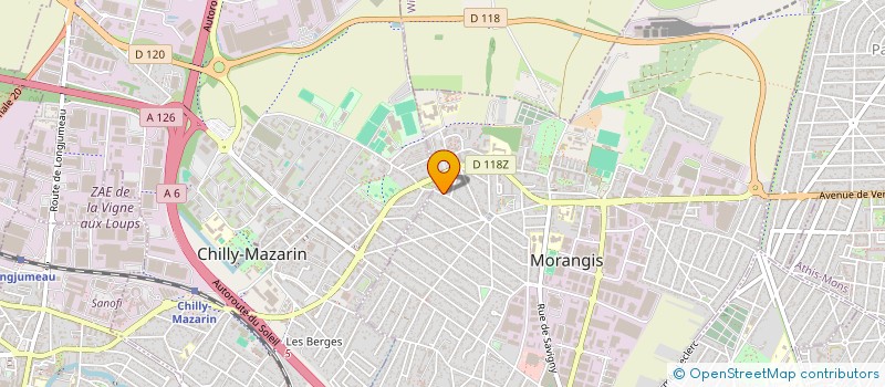 localisation de l'entreprise SCI ALEXANDRA  MORANGIS