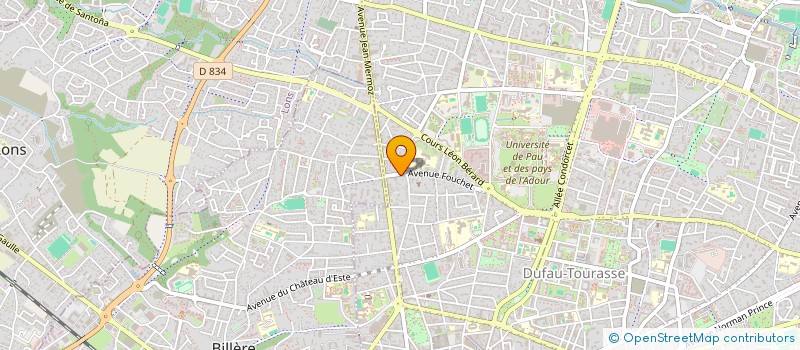 localisation de l'entreprise SCI ALEXANDRA à PAU