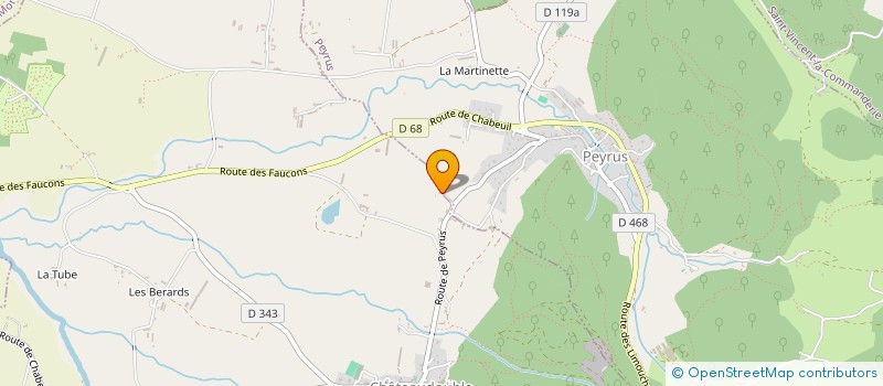 localisation de l'entreprise SCI ALEXANDRA à CHATEAUDOUBLE