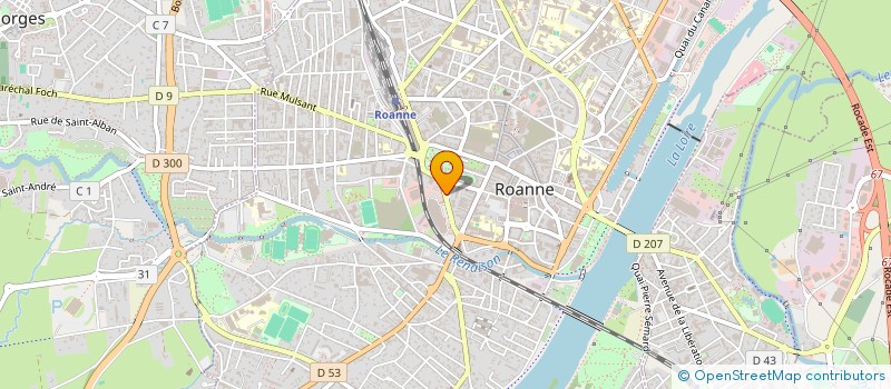 localisation de l'entreprise SCI ALEXANDRE 28  ROANNE