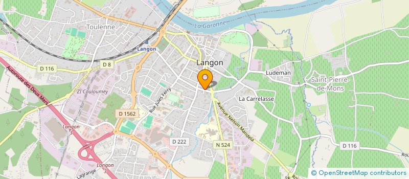 localisation de l'entreprise SCI ALEXANDRE à LANGON