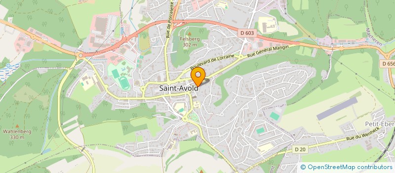 localisation de l'entreprise SCI ALEXANDRE  SAINT-AVOLD