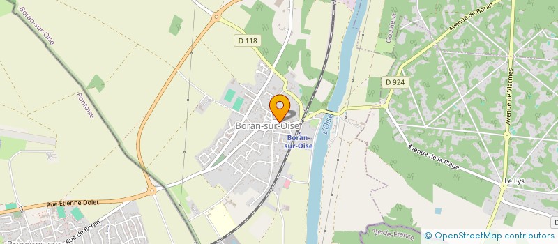 localisation de l'entreprise SCI ALEXANDRE  BORAN-SUR-OISE