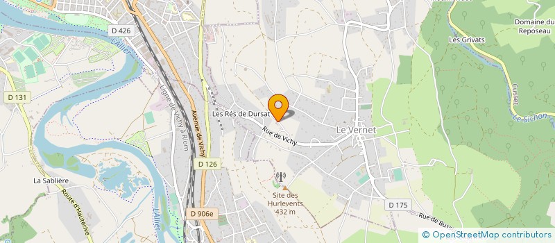 localisation de l'entreprise SCI ALEXANDRE  LE VERNET