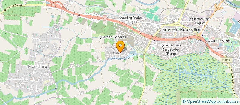 localisation de l'entreprise SCI ALEXANDRE  CANET-EN-ROUSSILLON