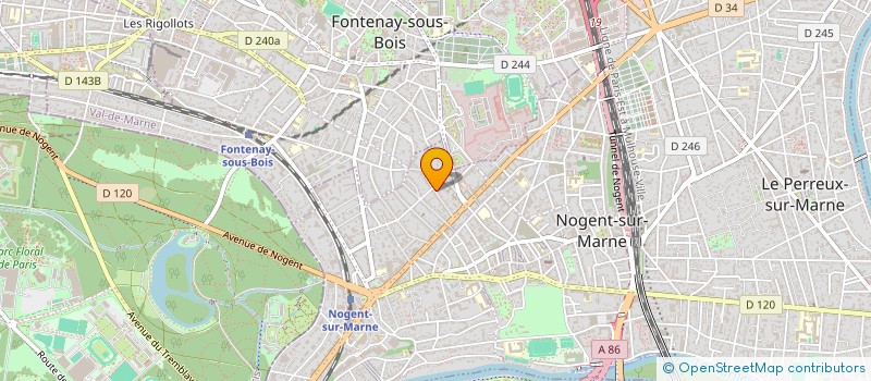 localisation de l'entreprise SCI ALEXANDRE à NOGENT-SUR-MARNE
