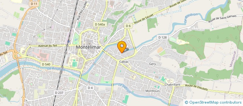 localisation de l'entreprise SCI ALEXANDRE à MONTELIMAR