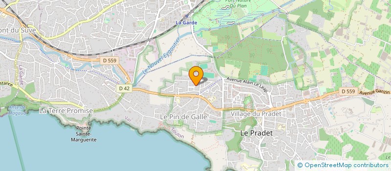 localisation de l'entreprise SCI ALEXANDRE AMBRI  LE PRADET