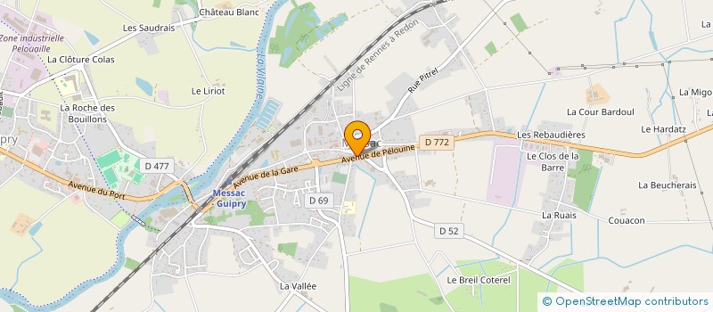 localisation de l'entreprise SCI ALEXANDRE DE MESSAC  GUIPRY-MESSAC