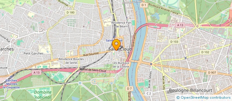 localisation de l'entreprise SCI ALEXANDRE DU PAS DE SAINT CLOUD à SAINT-CLOUD