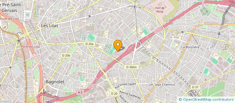 localisation de l'entreprise SCI ALEXANDRE DUMAS à ROMAINVILLE