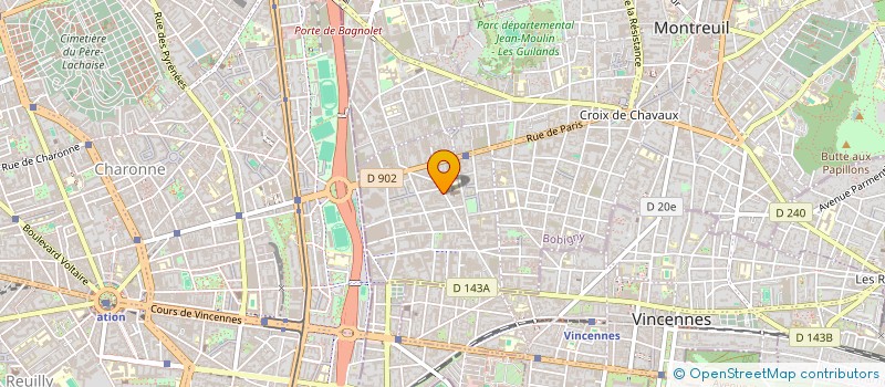 localisation de l'entreprise SCI ALEXANDRE DUMAS à MONTREUIL