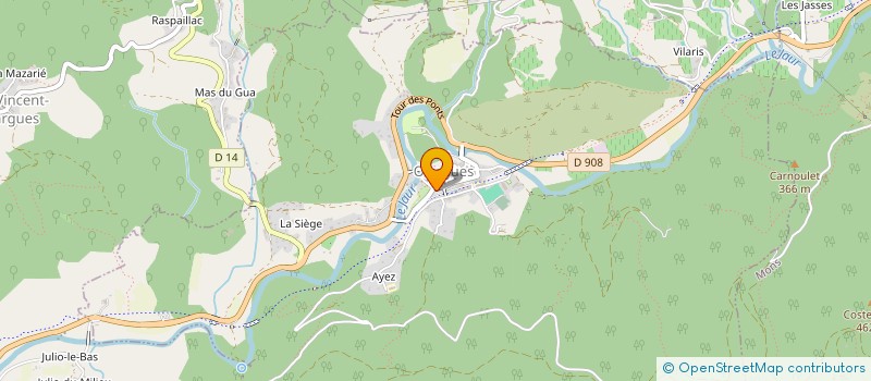 localisation de l'entreprise SCI ALEXANDRE FEUGA  OLARGUES