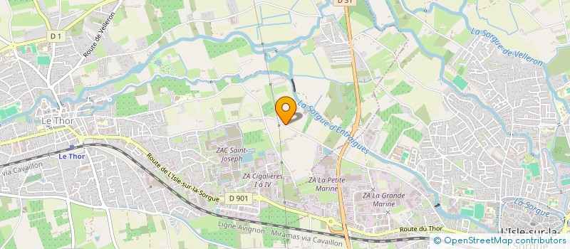 localisation de l'entreprise SCI ALEXANDRE & FILLES  LE THOR