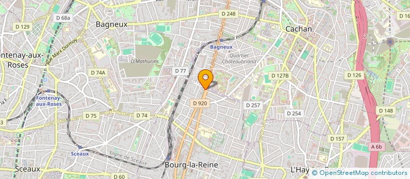 localisation de l'entreprise SCI ALEXANDRE JEAN LOUIS  BOURG-LA-REINE