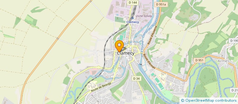 localisation de l'entreprise SCI ALEXANDRE YANG à CLAMECY