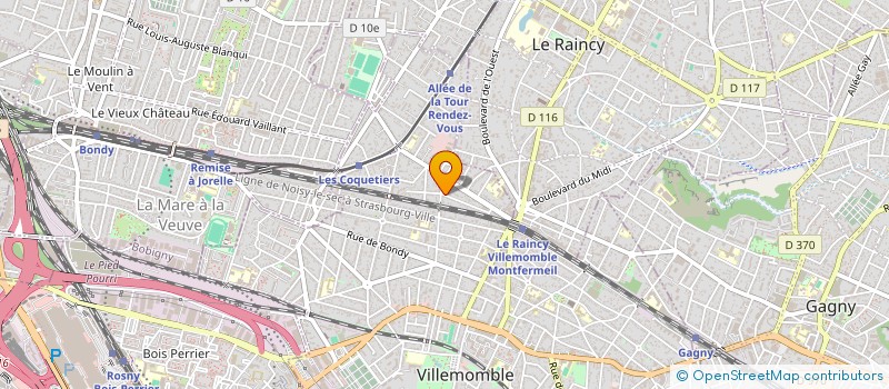 localisation de l'entreprise SCI ALEXANDRETTE à VILLEMOMBLE