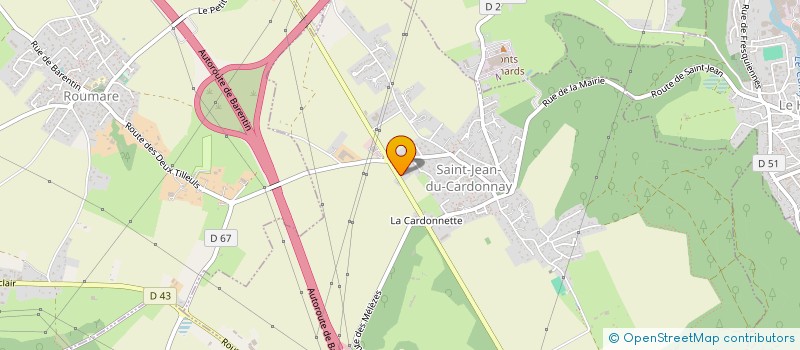 localisation de l'entreprise SCI ALEXANDRINE  SAINT-JEAN-DU-CARDONNAY