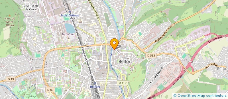 localisation de l'entreprise SCI ALEXANE à BELFORT