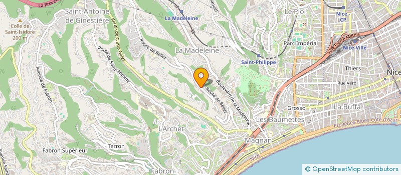 localisation de l'entreprise SCI ALEXANGE à NICE