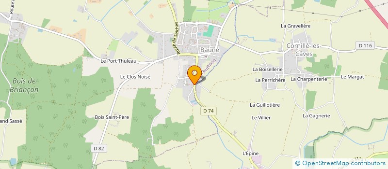 localisation de l'entreprise SCI ALEXARA  LOIRE-AUTHION