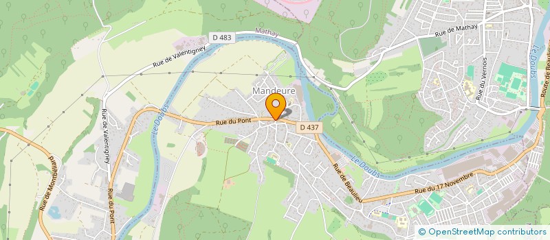 localisation de l'entreprise SCI ALEXAUME  MANDEURE