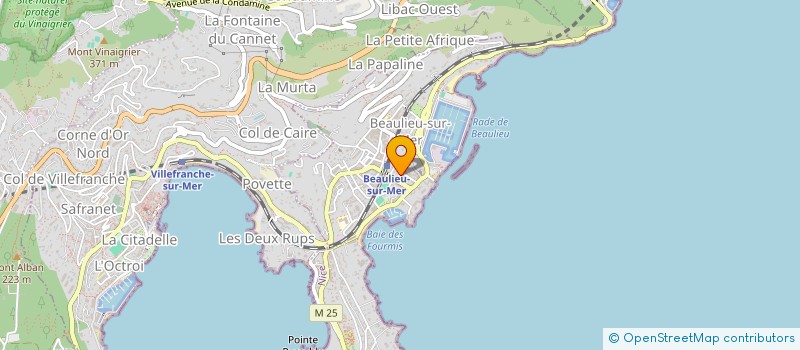 localisation de l'entreprise SCI ALEXCAL à BEAULIEU-SUR-MER